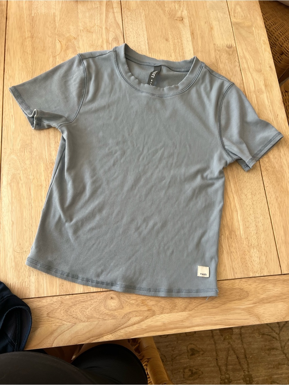 Vuori Short Sleeve Tee in Dusty Blue Gray